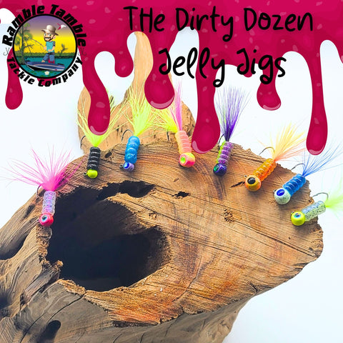 The Dirty Dozen Jelly Jigs - Crappie jig Bundle
